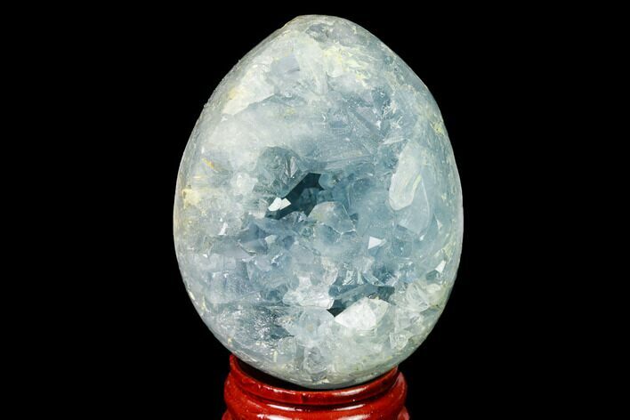 Crystal Filled Celestine (Celestite) Egg Geode - Madagascar #172661